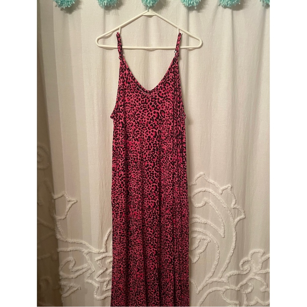 Hot pink maxi dress